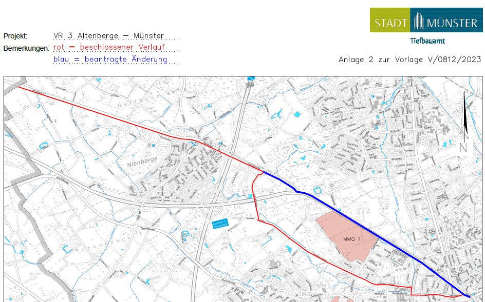 Bluminho's tweet photo. 2023 fängt richtig gut an, wenn man realisiert, dass wir alle schon 2028 sicher, komfortabel und zügig auf einer #Veloroute von #Münster-Zentrum nach #Altenberge fahren werden können.
Ich mein, das ist schon in fünf Jahren!
#Verkehrswende https://t.co/PWjKFJV7Nu