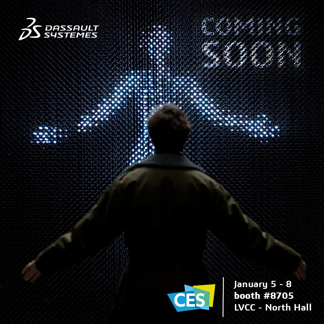 AdrianoGarella's tweet photo. #CES2023 is happening between January 5th-8th and @Dassault3DS will be present at LVCC - North Hall #8705 with a lot of surprises in store! Not to mention the #MeetVirtualMe experience... have I said too much? Oops!
Stay tuned! 😇 https://t.co/ZK5QCFzFcD