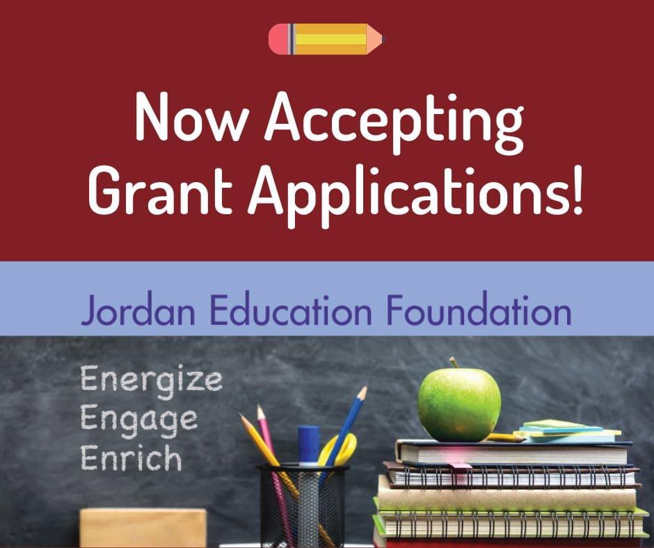 ✏ We are now accepting grant applications for 2023! ✏

Teachers and staff of ISD717 our application window for 2023 has now opened! Please consider submitting an application!

You can find more information on our website: jordaneducationfoundationmn.org/grants