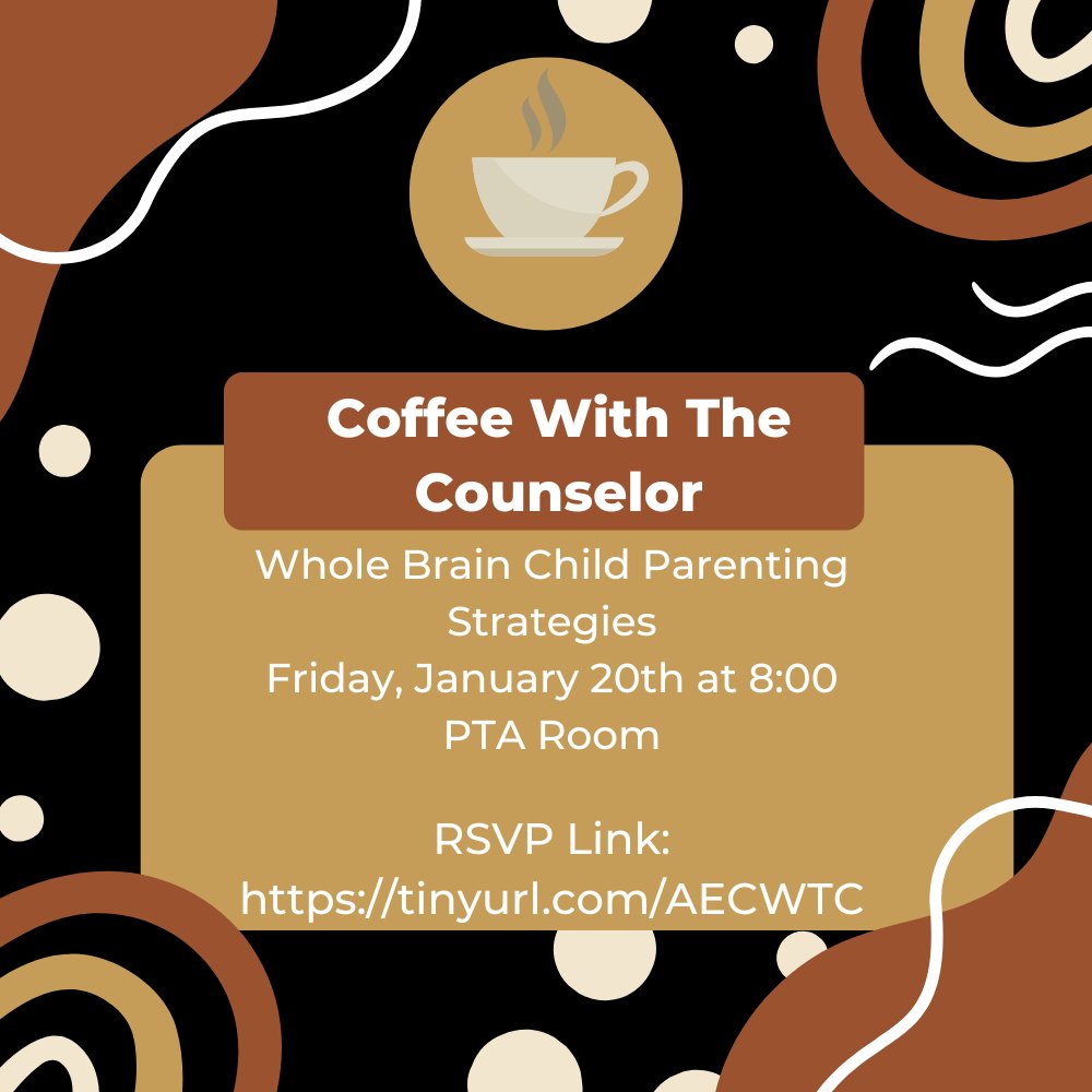 Our next parent workshop opportunity will be on January 20th. The Plano ISD Parent Education &amp; Engagement Program will be presenting excellent parenting strategies that all parents can use. 
Please RSVP: tinyurl.com/AECWTC