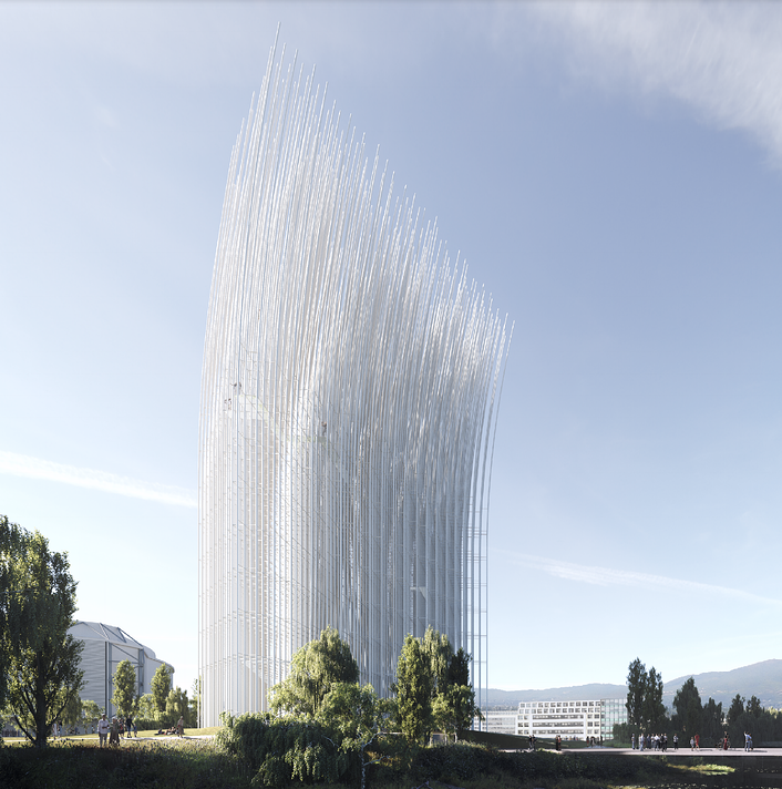 UrbanConfluence's tweet photo. "The #BreezeofInnovation could similarly become an icon of the 21st Century as it generates its own energy from the wind... with #SanJose leading the future of #cleanenergy, it could be the icon, here in San Jose." https://t.co/yiPmanQ40y