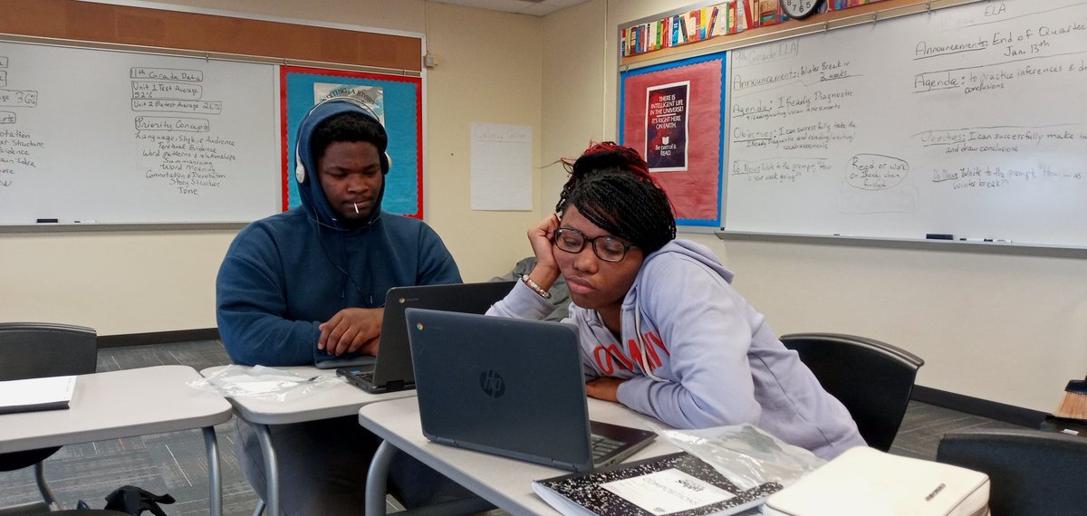 KFitzpatric's tweet photo. Junior scholars working on IReady at Southeast. @kcpublicschools https://t.co/k570PxAWQ7