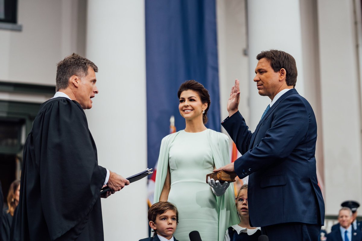 RonDeSantis's tweet photo. I am blessed and honored to continue serving the people of Florida. @CaseyDeSantis and I thank you for your incredible support! https://t.co/jCCMRS5PUQ