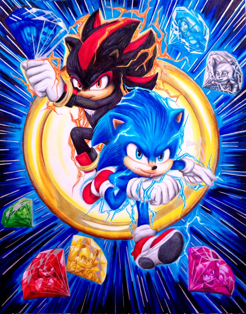 Sonic @fowltown @SonicMovie @sonic_hedgehog @SEGA #sonic3 #sonicmovie3 #sonicthehedgehogmovie #sonicthehedgehog #tails #knukles #amyrose #rougethebat #sega #gottagofast