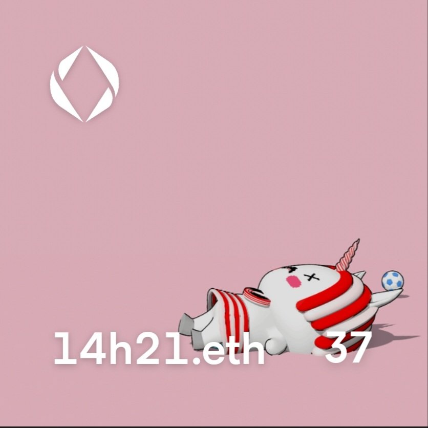 One of my greatest experience so far <a href="/24hClubOfficial/">24h Club | ENS TimeKeepers</a> was to watch my <a href="/finiliar/">Fini</a> for the 1st time live at #14h21. It was so funny to see this <a href="/Uniswap/">Uniswap Labs 🦄</a> trying to catch that Soccer ⚽️  Ball just to miss it before falling on the Floor. Can't wait to see Tomorrow moves.