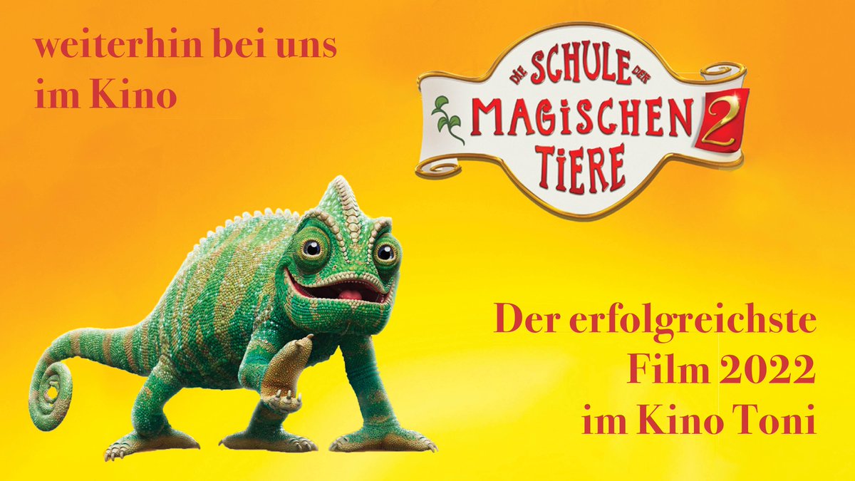 Top 1 der Kino Toni Kinocharts 2022: Die Schule der magischen Tiere 2. Auch weiter bei uns im Programm!