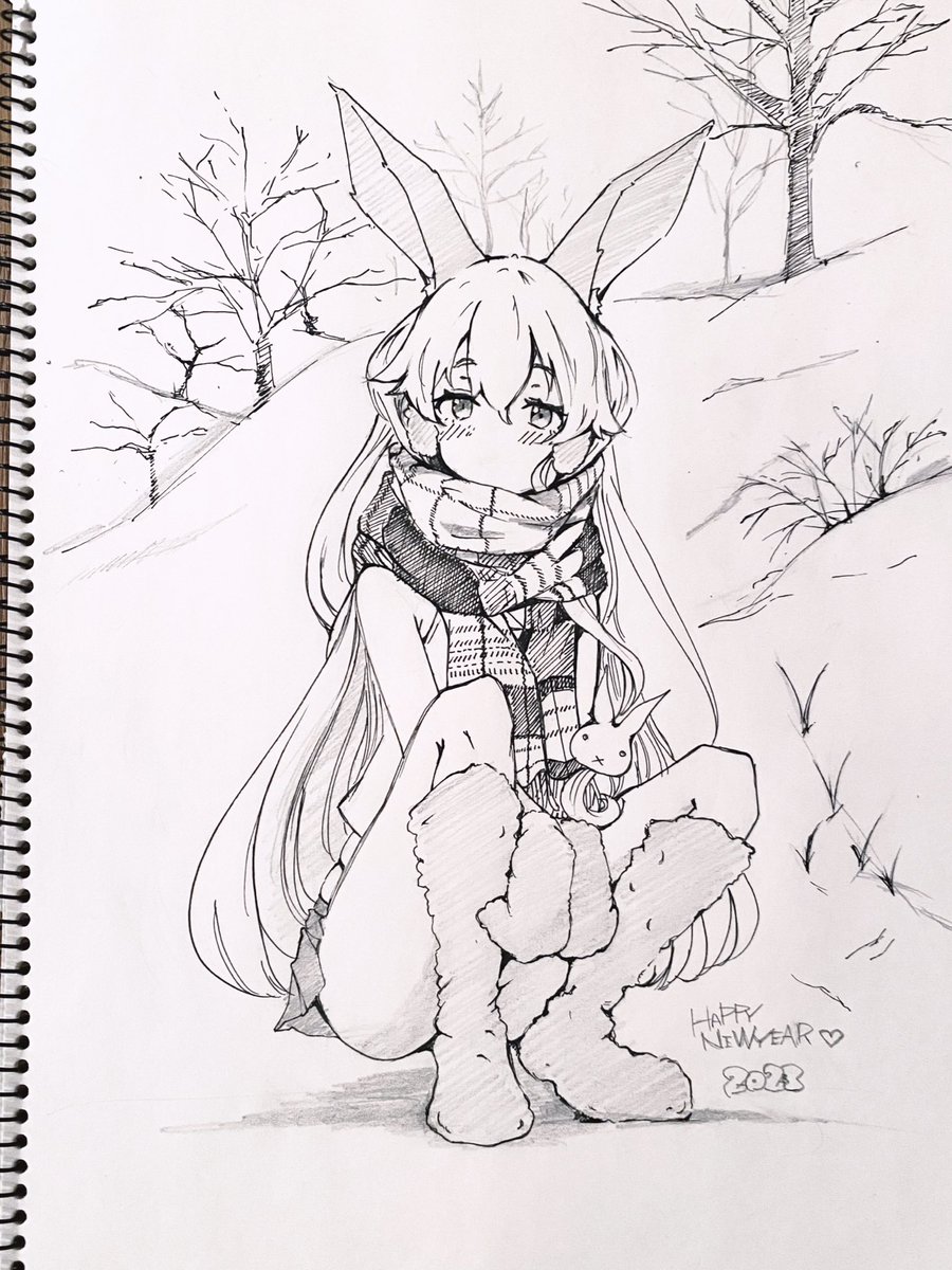 初描き🐰
改めまして
本年もどうぞよろしくお願い致します🤲
チャコル 