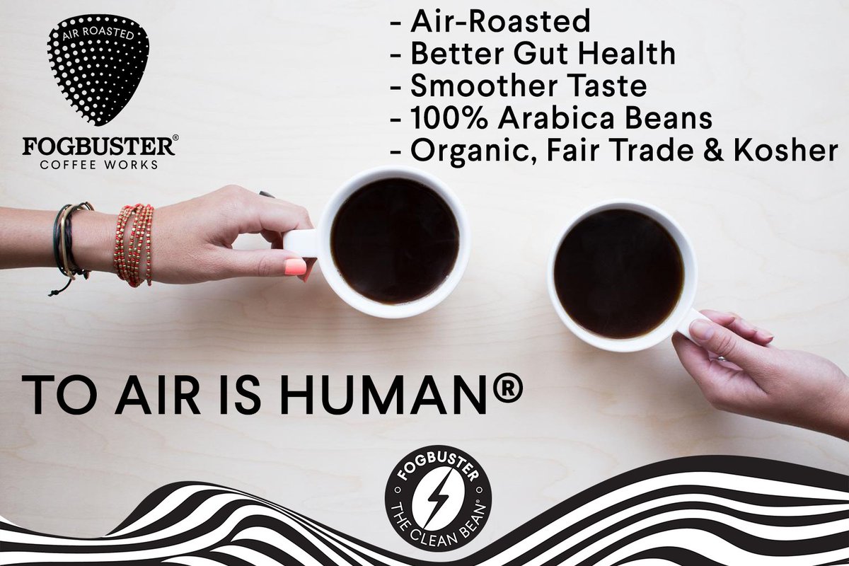 Do you love coffee?
Does your coffee love you back?
Discover the air roasted advantage!
free shipping on orders of $75 or more
fogbustercoffee.com 
#fogbustercoffee #bettercoffee #smoothcoffee #notbitter #ilovecoffee #coffeesnob #coffeecoffeecoffee #coffeetime #coffee #java