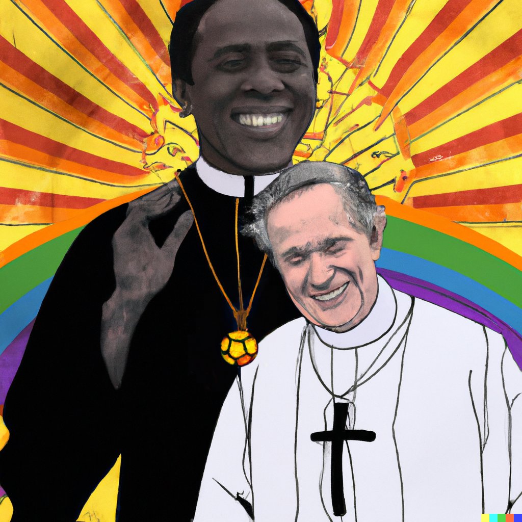 #Pele #PapaBenedettoXVI #DALLE