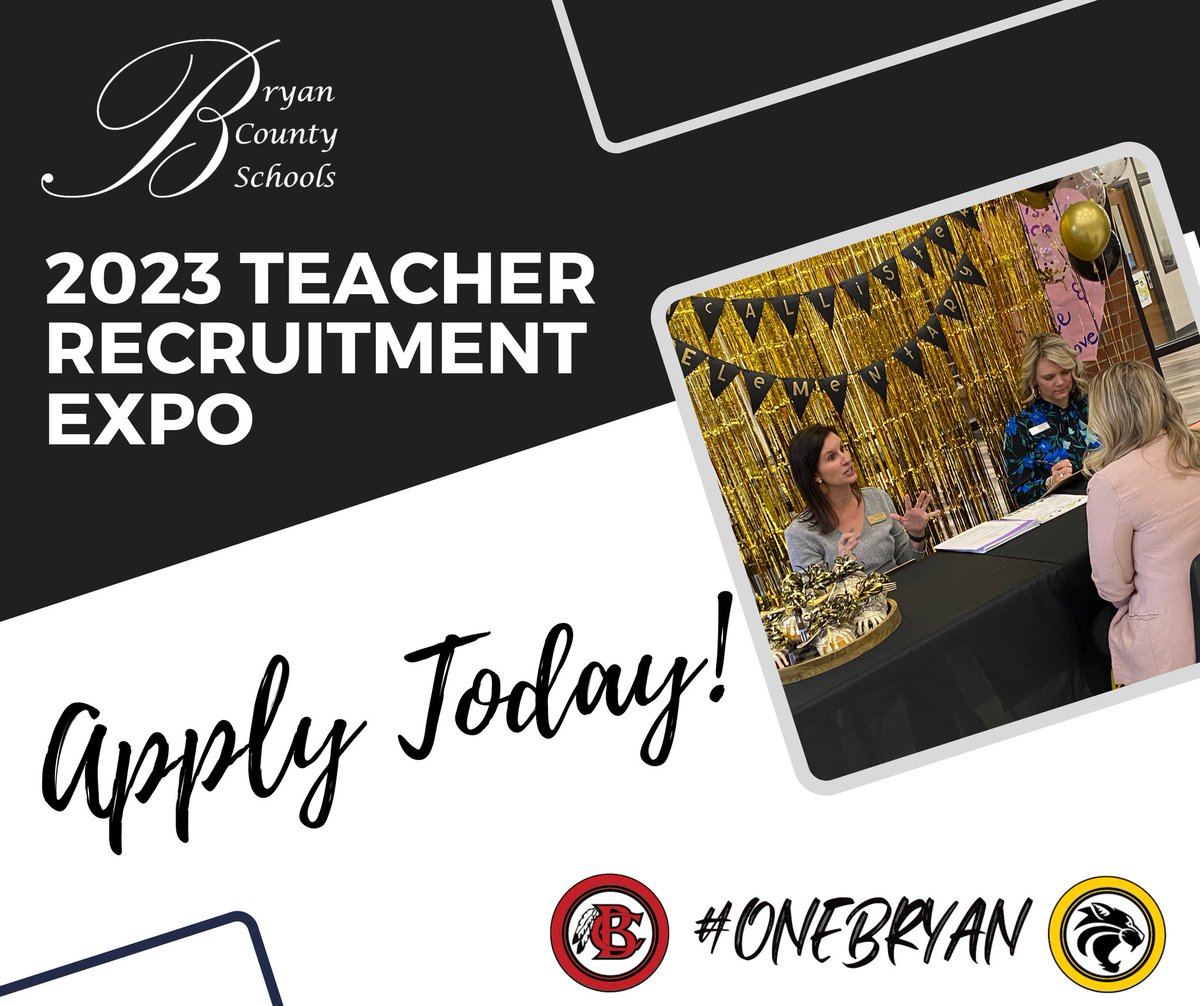 We are hiring! Register to attend our 2023 Teacher Recruitment Expo on Feb 22nd. #ONEBryan #ExcellenceAndSuccess 
bryanctyga.tedk12.com/hire/ViewJob.a…