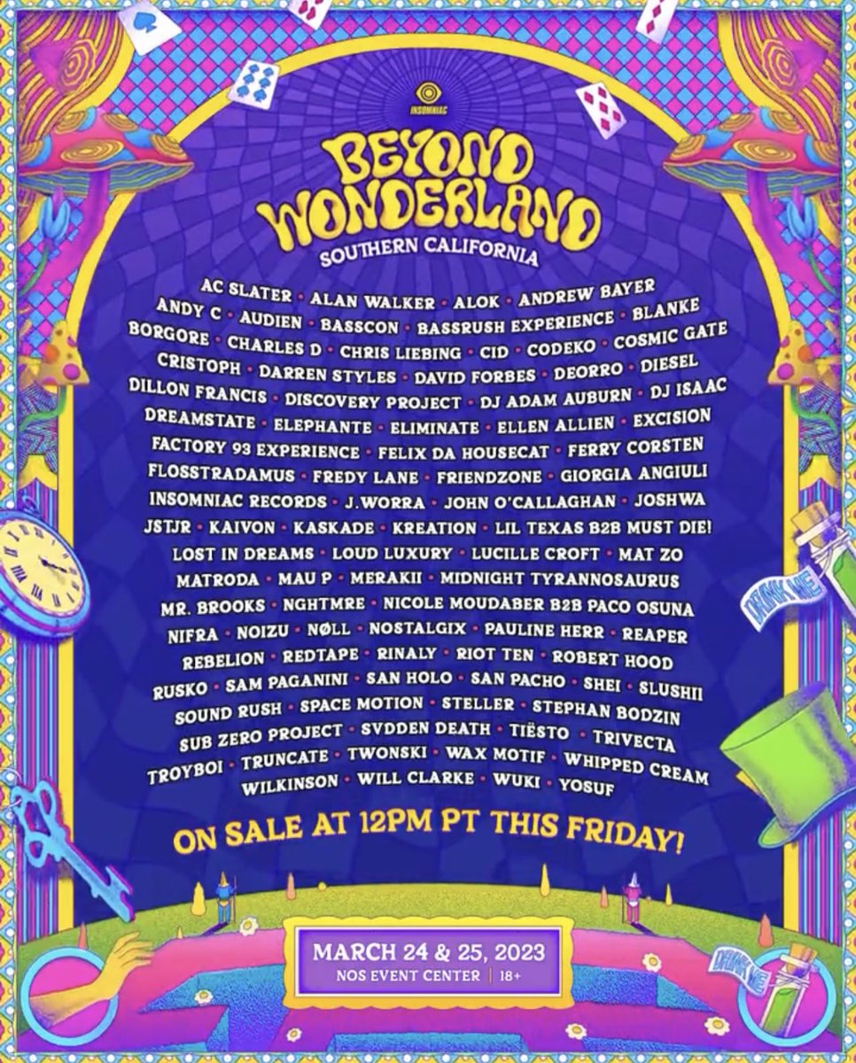 🏁 on Twitter "BEYOND WONDERLAND 2023 LINEUP"