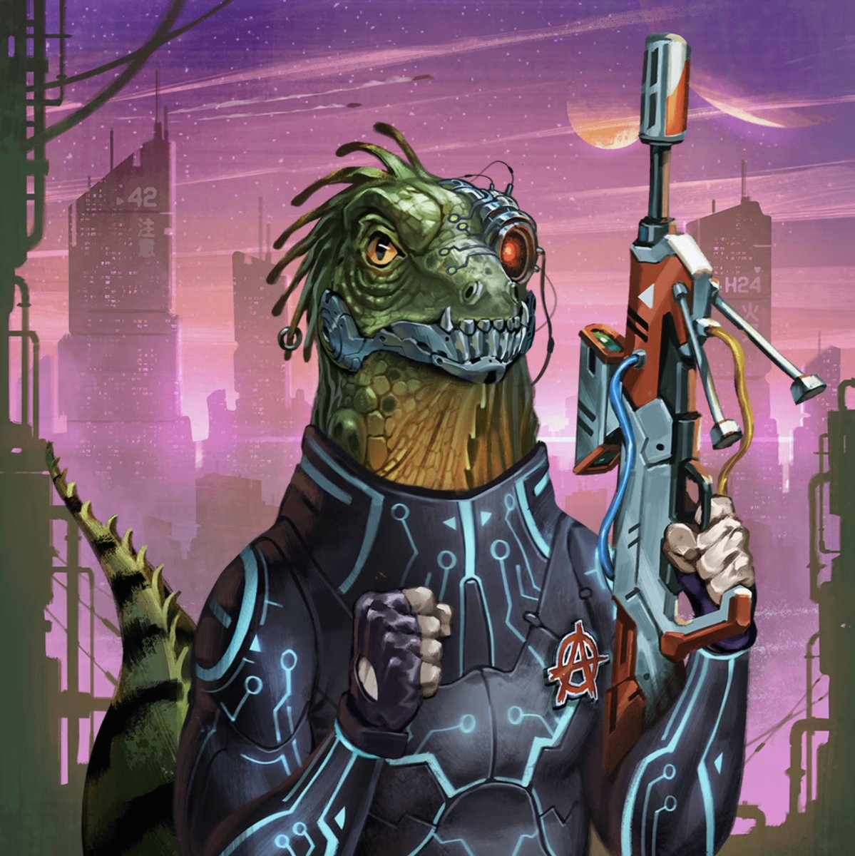 Iggy form Harsh Cyborgs 🦎
Free minting on survivewilds.com 🔥