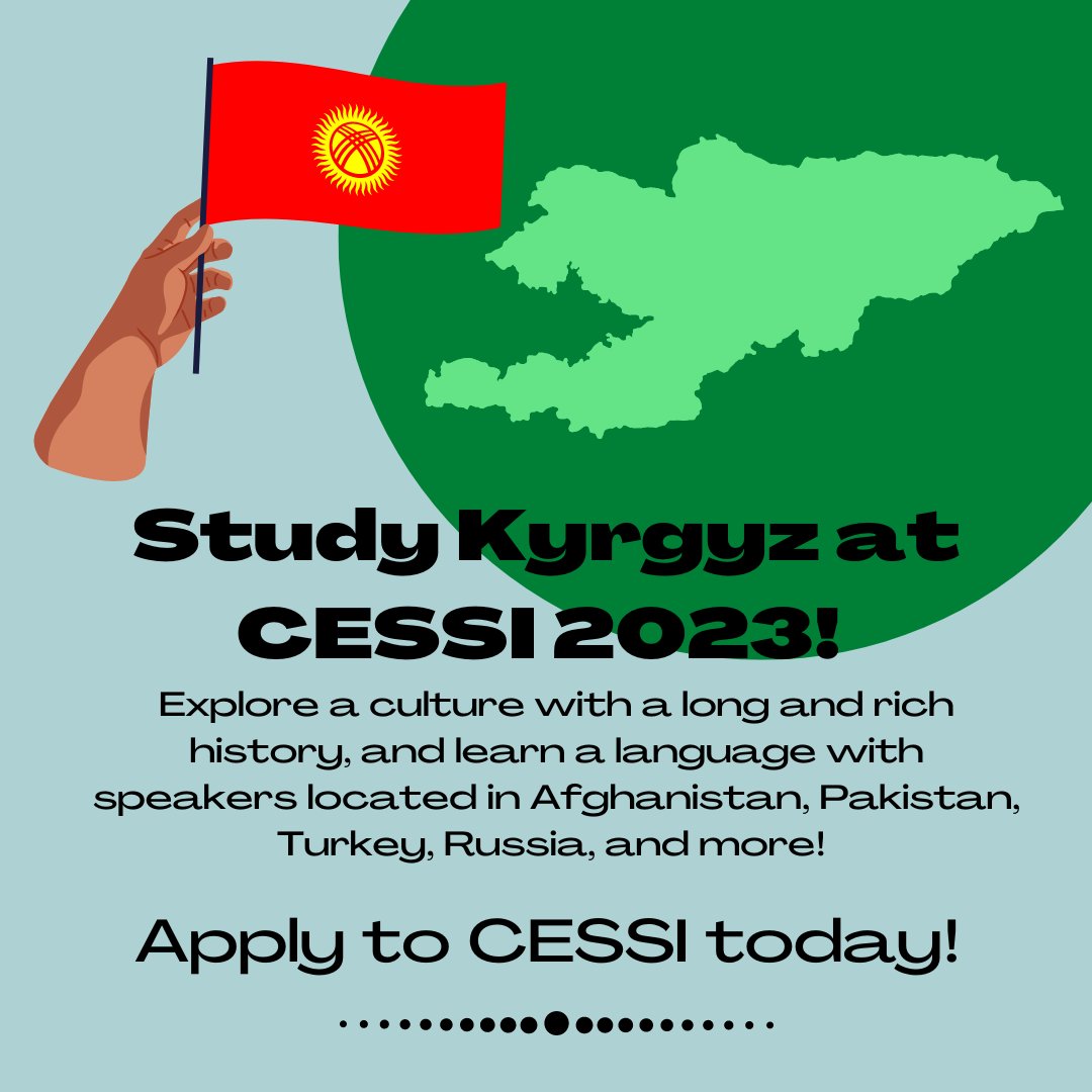 Learning Kyrgyz opens up a world of rich history and culture! The Kyrgyz language is spoken by more than 5 million people around the world. Knowing this language is a great asset to those looking to work or conduct research in Kyrgyzstan or its surrounding countries! #learnkyrgyz
