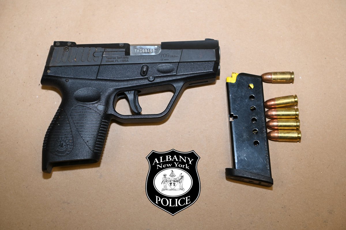 While taking 22-year-old Joshua Loyd into custody Monday for a robbery that had occurred on S. Pearl St., he was found to be in possession of this loaded 9mm handgun and crack cocaine. bit.ly/3vCMszU