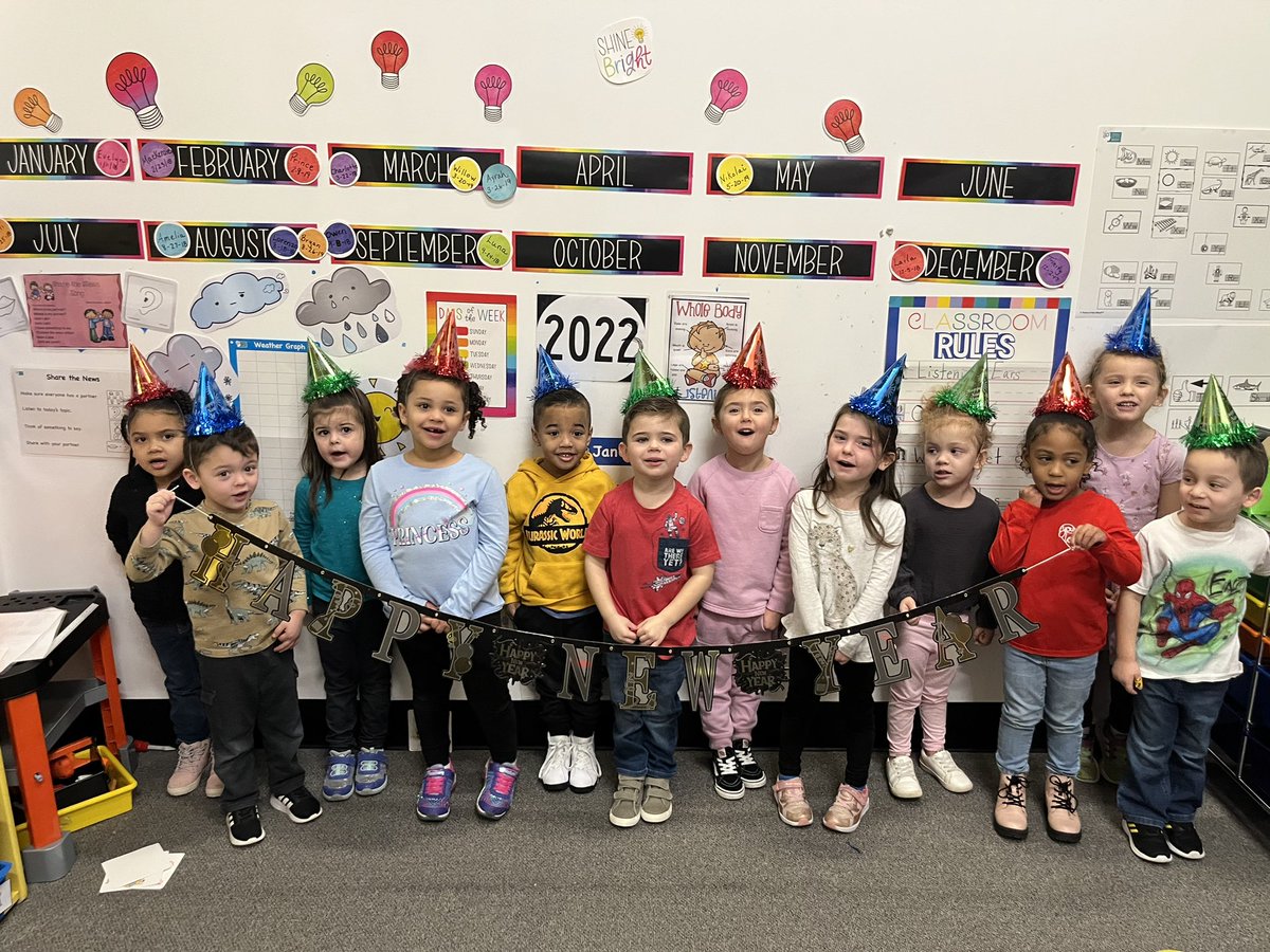 ProjectBeforeGF's tweet image. These preschoolers rang in the New Year practicing patterns and sharing their hopes for the year 2023!