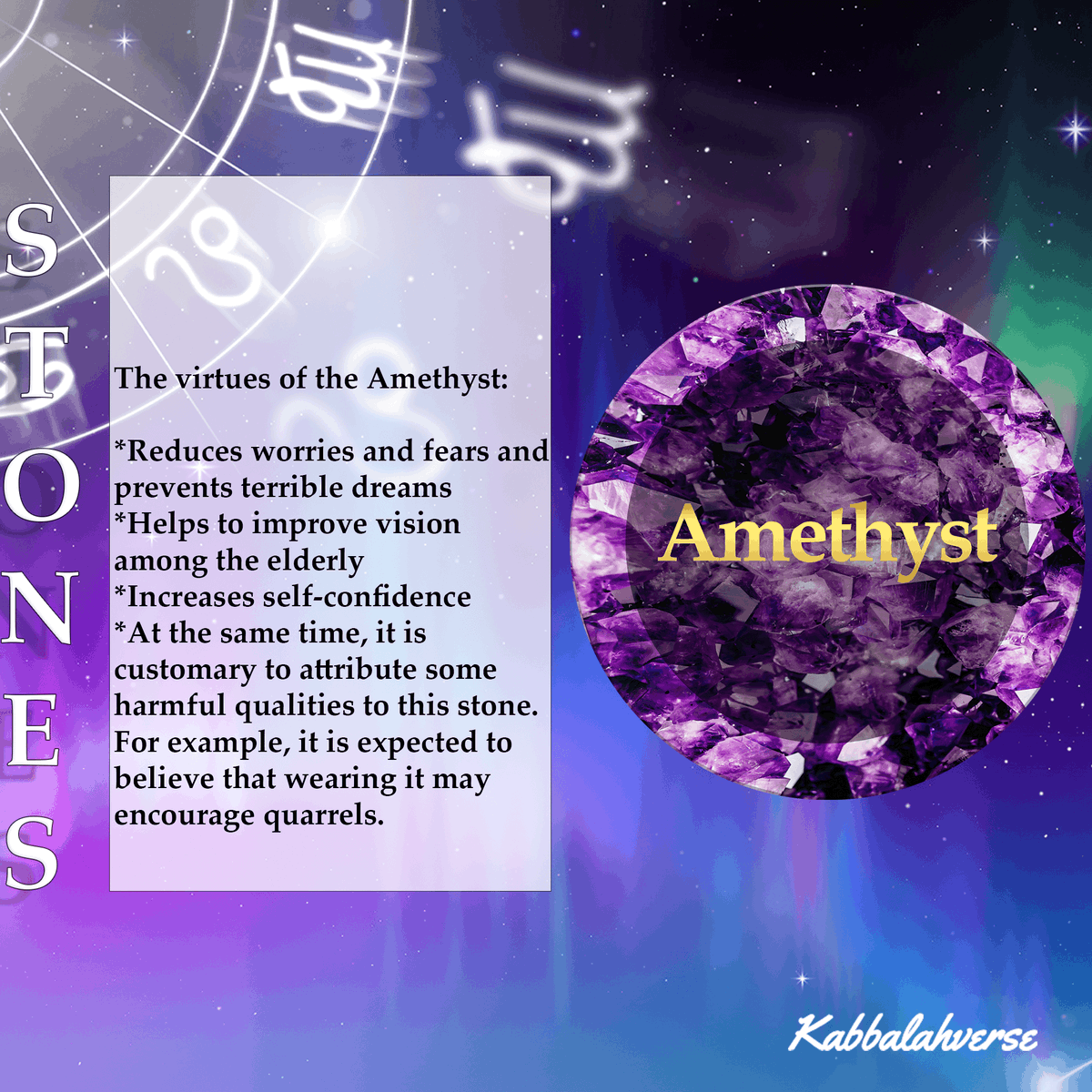 Here you have the virtues of the stunning Amethyst stone take a note that information and don't forget to Like&amp;RT