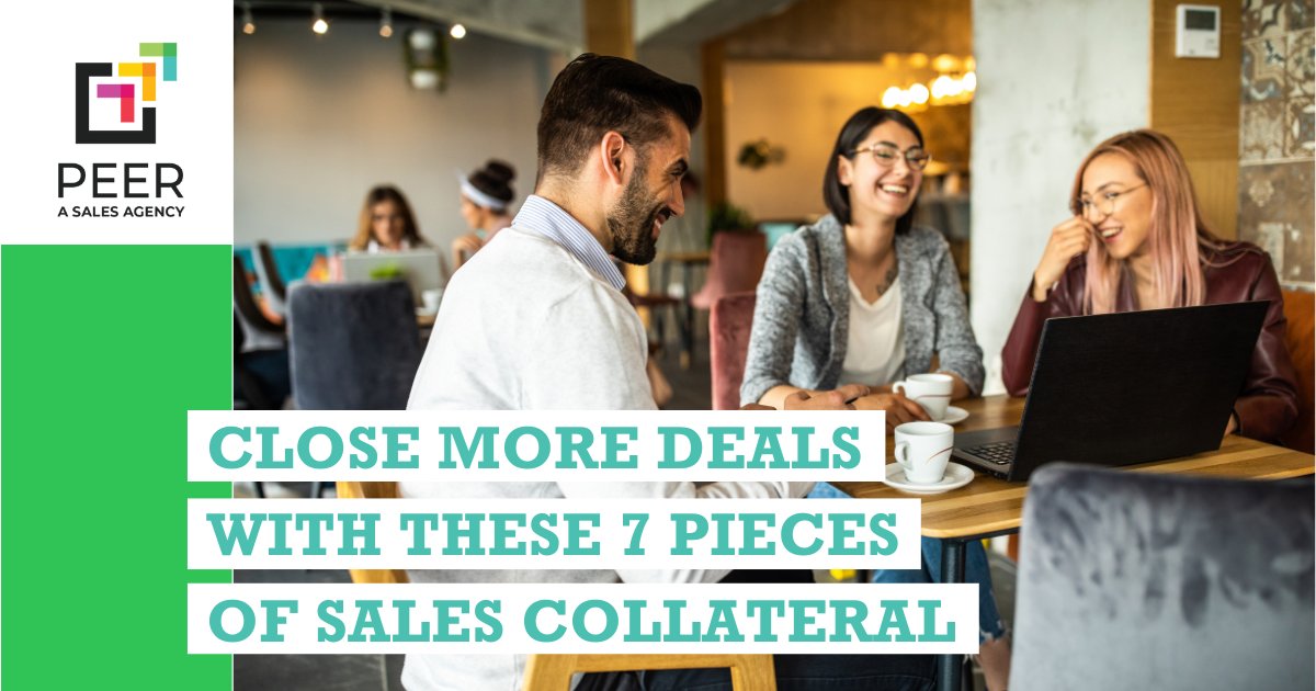 PeerSalesAgency's tweet photo. With the right mix of print and digital collateral, you have the power to reach potential customers at all points in the buyer’s journey. Start closing deals like never before: https://t.co/wUEgufQCKk 

#salescollateral #salesdevelopment #revops https://t.co/mRhAw6kdHz
