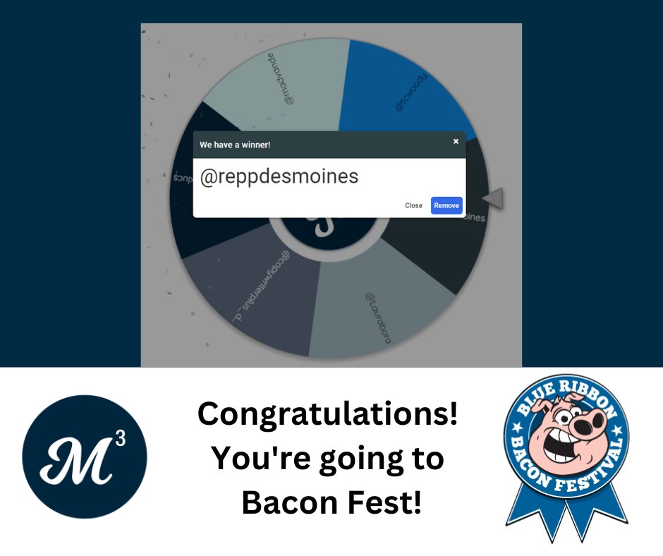 MetroMrktMixr's tweet photo. Congratulations to the winners of our @BRBaconFest contest! You'll be receiving your tickets later this week! https://t.co/EyR9brQTnx
