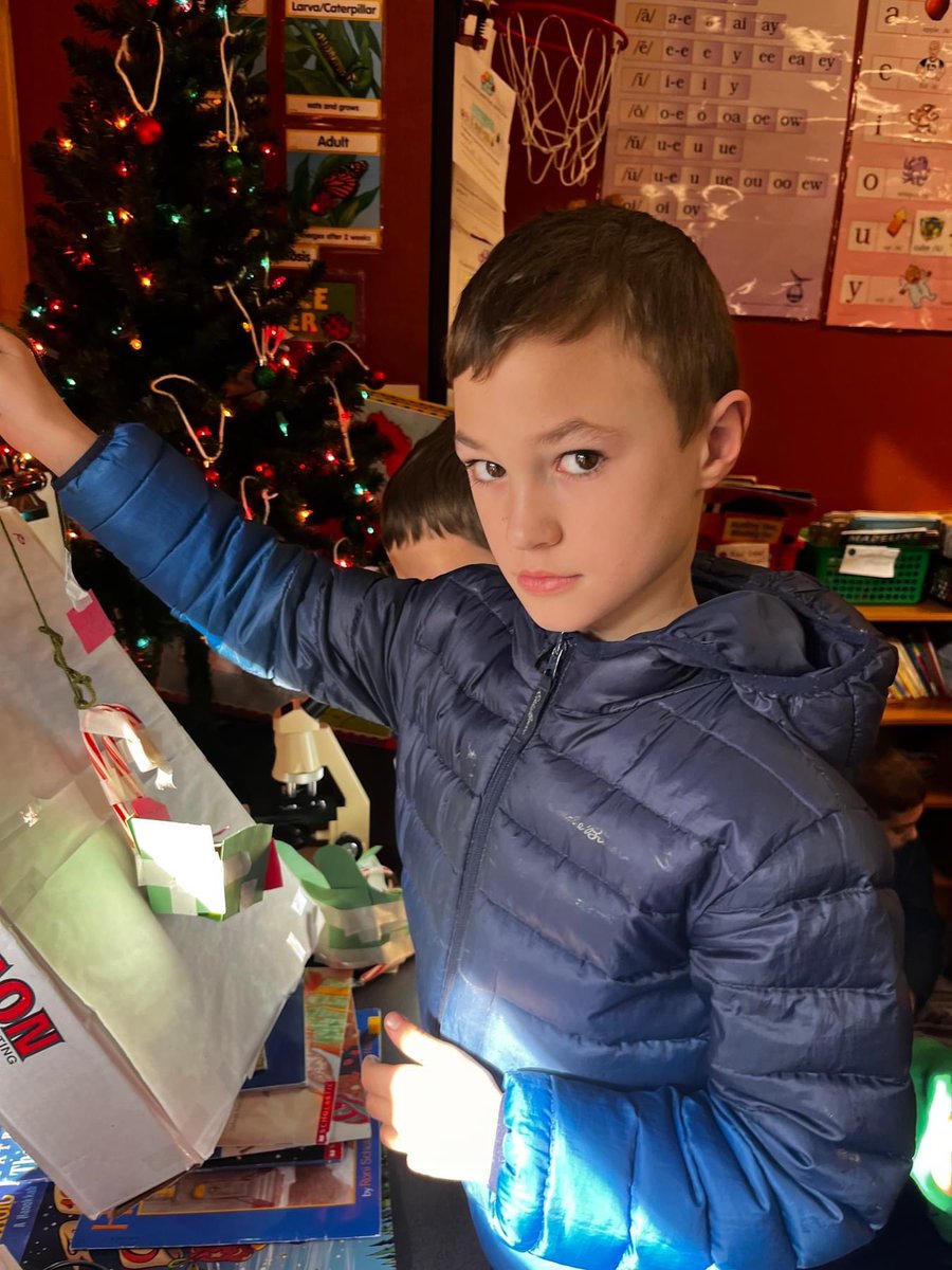 BeaverAreaSD's tweet photo. Second grade students participated in a Grinchy STEM Challenge! They made a sleigh that could make it up Mt. Crumpit and had to figure out a way for the presents to stay in the sleigh. They really had to work together for this one!! #BASDSTEM https://t.co/zoZggPBqwp
