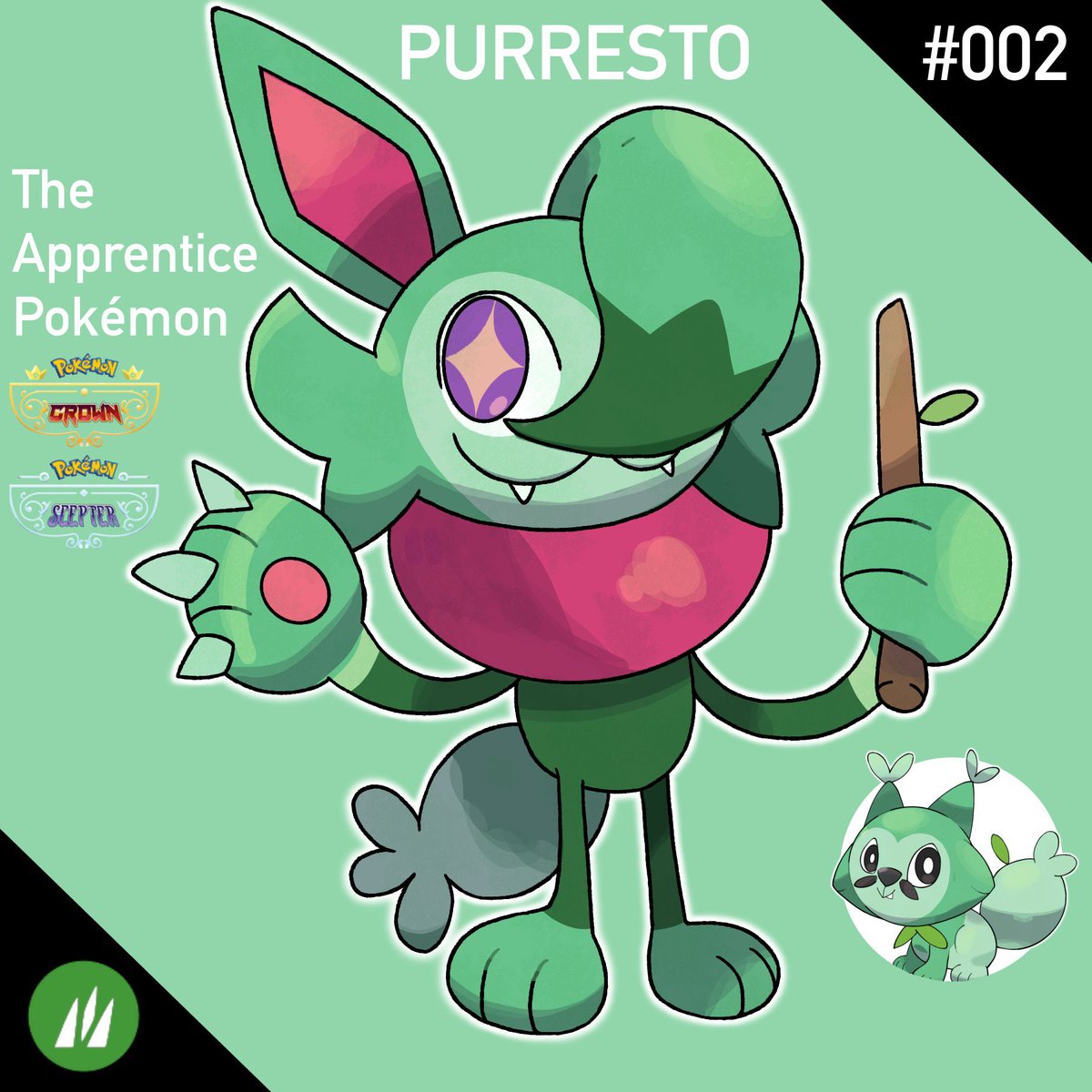 ShinrinRegion's tweet photo. Naturalinx has evolved into…
Purresto! + Shiny form

A legend has said it can see through walls and even flowers can pop from its stick, working  just like a magician wand, having almost psychic like powers. This pokémon likes to help elderly pokémon

#fakemon #pokemonart https://t.co/4DjguCWYeS
