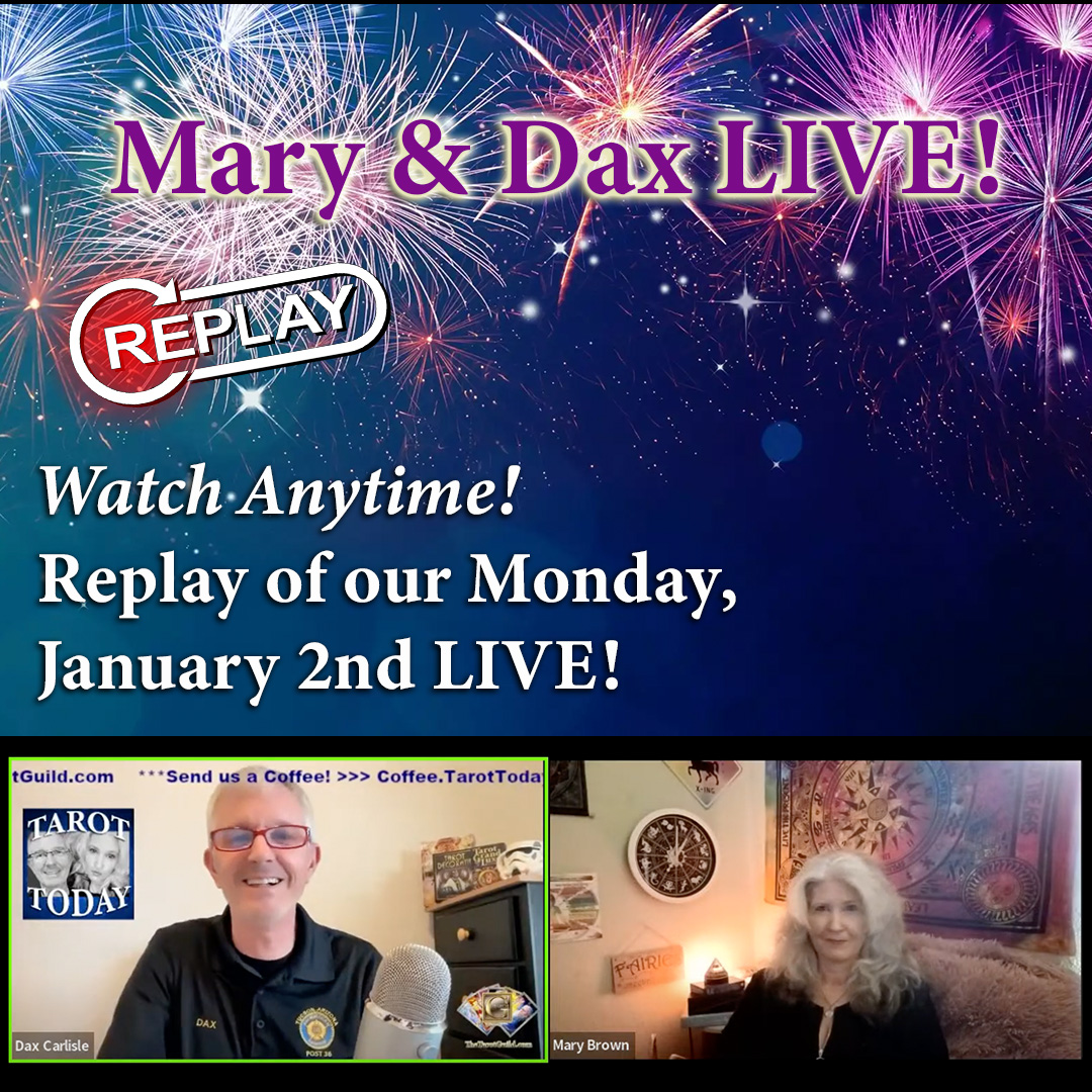👉 youtu.be/9k62IsiAoyw REPLAY!! ...Watch Anytime! 🎉 💜🎙️ World Year Number 2023, Personal Year Numbers, Readings, Tarot Cards of The Day, Numerology, and more.... ...with @DaxCarlisle and @Tarotdactyl Mary Brown