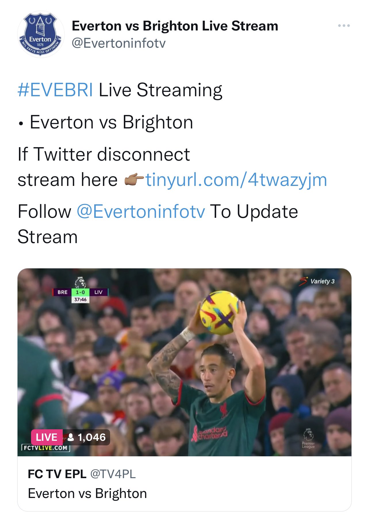 epl live stream twitter