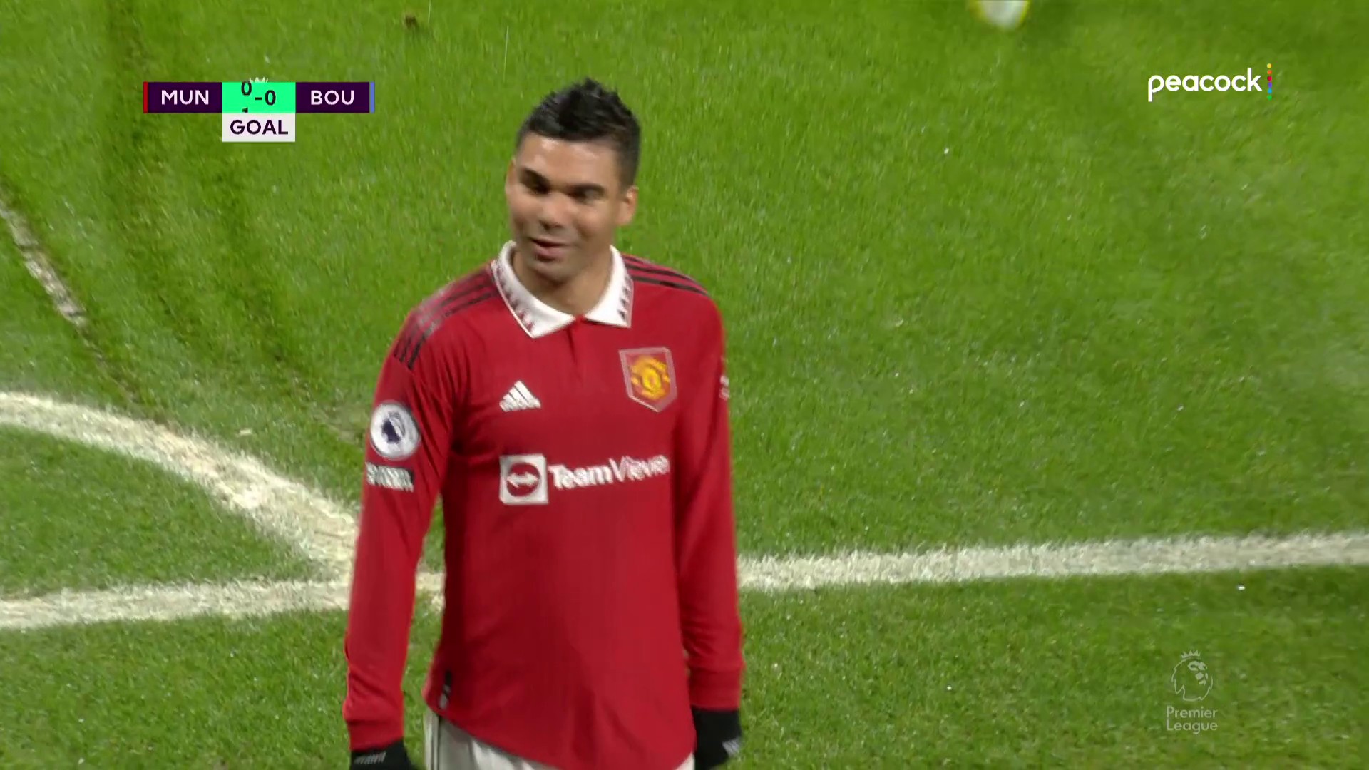 Casemiro has his first goal at Old Trafford 💫

🎥 @NBCSportsSoccer”