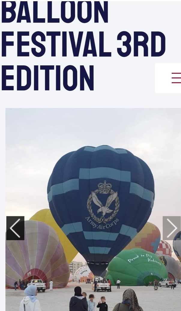 #TeamEagle Chief Pilot &amp; G-LAAC are proud to have been pre-selected to attend the 3rd Edition of <a href="/qbfestival1/">Qatar Balloon Festival</a> 
The chance to fly over the incredible city of Doha &amp; its beautiful surrounding desert is a challenge &amp; a privilege. We will be in the skies from 19-28 Jan 23. #FlyArmy