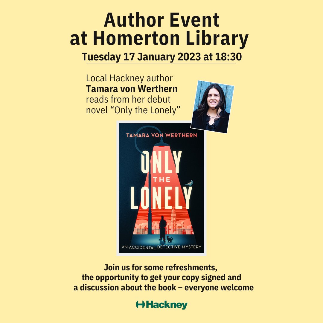 Excited about another author event, my first at a library! Come along... 
📚🖊️
@hackneylibs @hackneycouncil @ILoveChatsRoad @hackneycitizen @pagesofhackney  @hackneygazette @hackneybubble @HackneyBookClub #AuthorsOfTwitter #Event #booktwt #BookTwitter #librarytwitter #Hackney