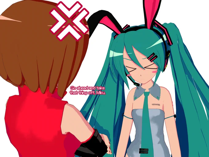 Imitation Miku from M2 Daigoman MEIKO from JomomonogmBunny Ears from 72cafx from P.I.P, ElleP, ikeno, KH40 and KanekoRanou 