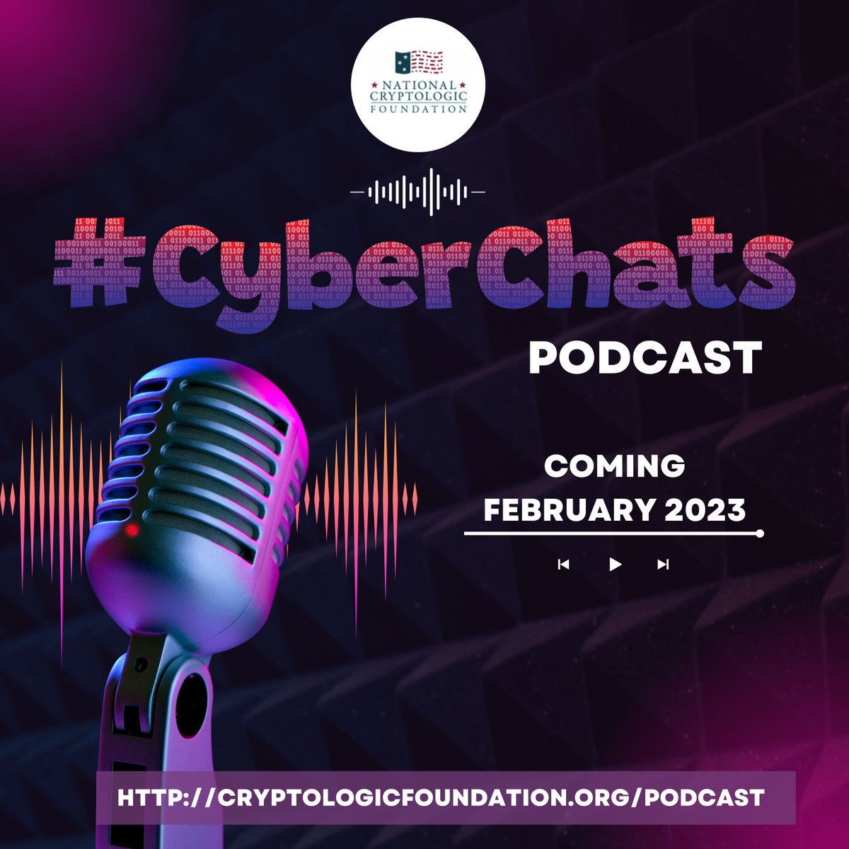 BIG Announcement to kick off the New Year: 
🚨🎙 We're launching our #CyberChats podcast in February. Learn what hackers and hijackers don't want you to know. cryptologicfoundation.org/podcast 
#cybersecurity #cyberpodcast #cybereducation #highschool #middleschool #studentpodcast