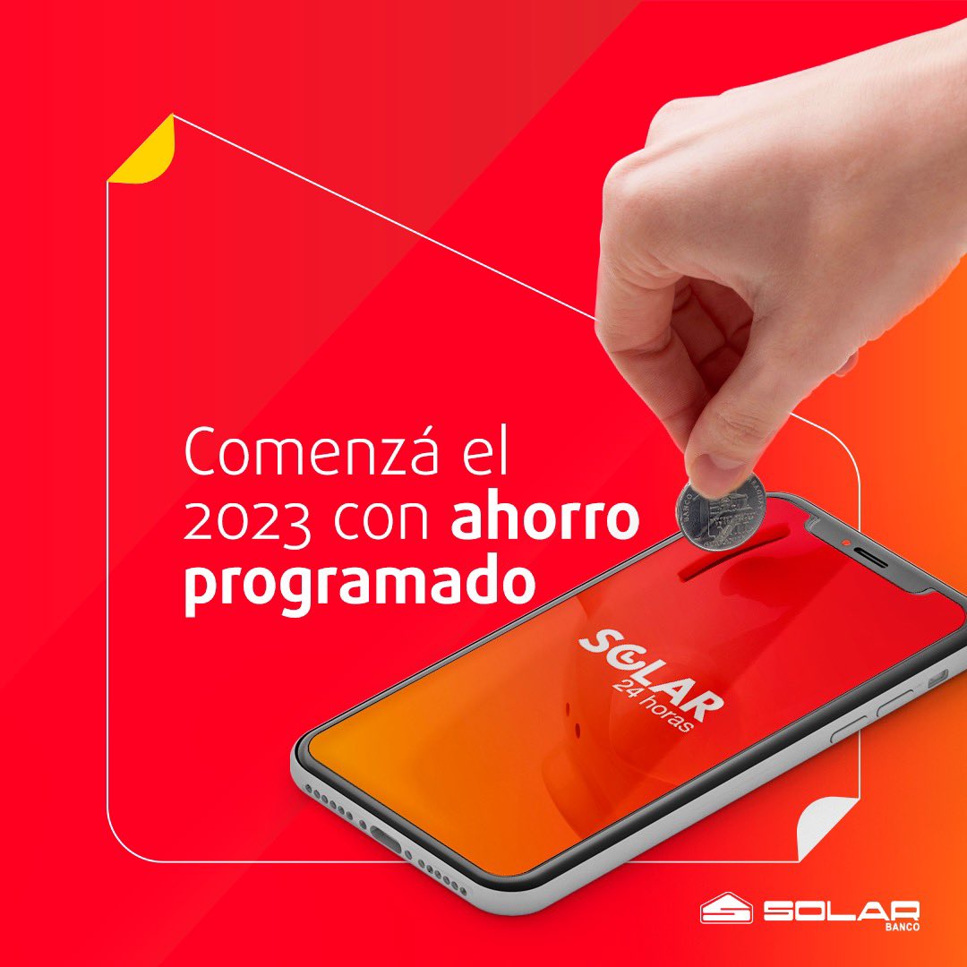 solarbanco's tweet photo. ¡Prepará tus finanzas para el 2023!
Éste es el tiempo perfecto para iniciar tu ahorro programado 🤩
Gestionálo desde Solar 24hs o con tu asesor.
Descargá la aplicación disponible en el centro de descargas de tu móvil 📲
#DecidíSer #SolarBanco https://t.co/806Uyy1vht