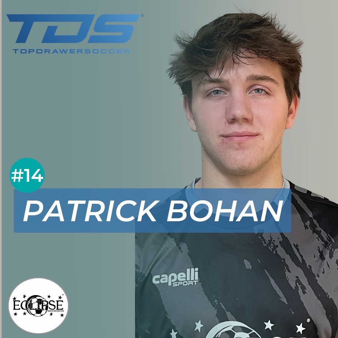 EclipseSelectSC's tweet photo. 2023 is off to a great start 🎉

Congratulations to our 2006 boys Mactzil Lopez &amp; Patrick Bohan for making the Top Drawer Soccer top 20. 

Way to go boys👏🏻

#TheEclipseNation https://t.co/kp41BaTQkg
