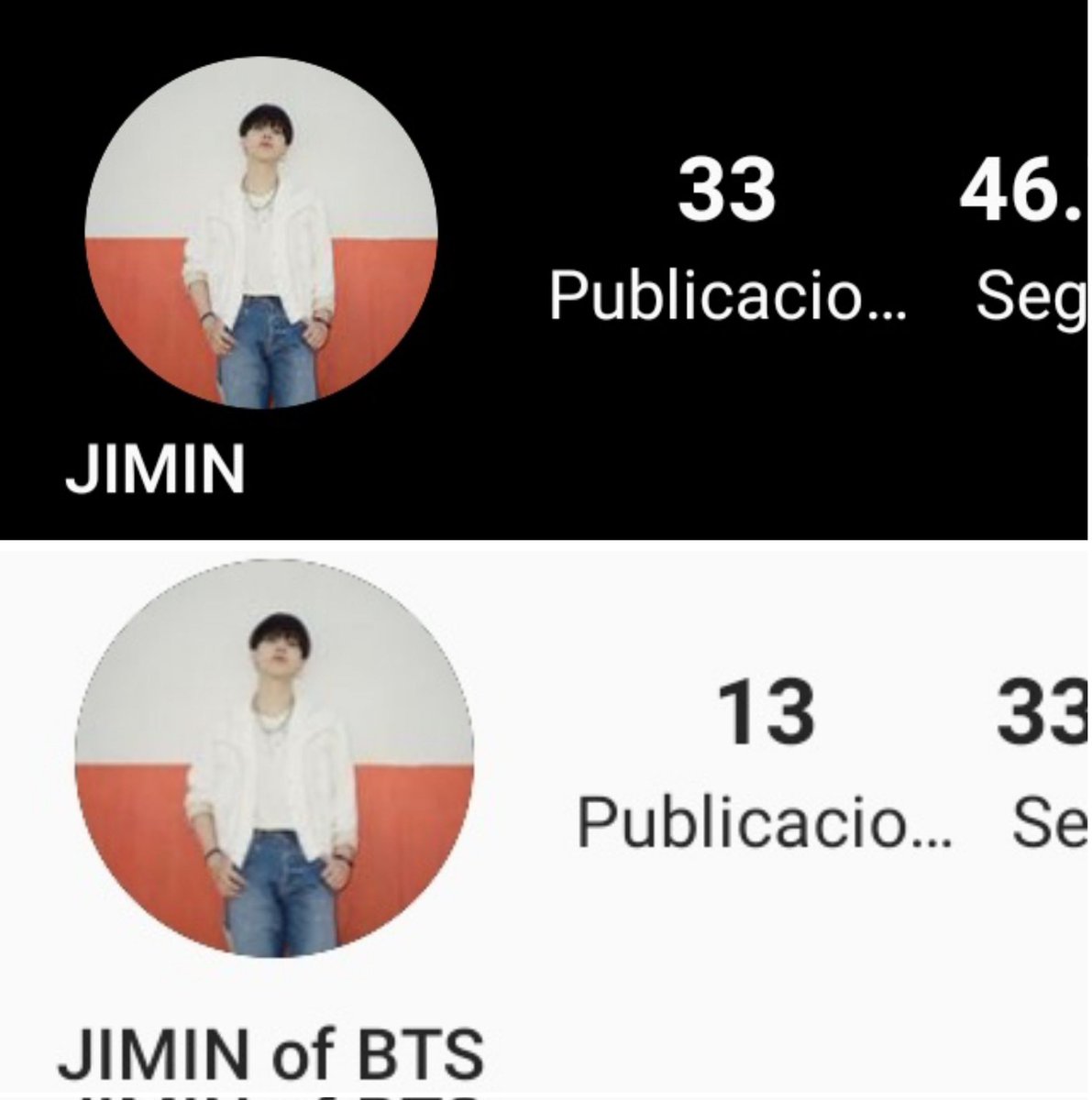 pjmoureux's tweet photo. Jimin cambió su nombre en insta de "Jimin of BTS" a solo "Jimin"?? omgg estoy tan emocionada por esta nueva etapa de solista que vamos a ver, de seguro este año Jimin comienza a sacar todos sus proyectos en solitario, probablemente saca collabs, singles y PJM1 help que emoción. https://t.co/T8Ocm7GUZq
