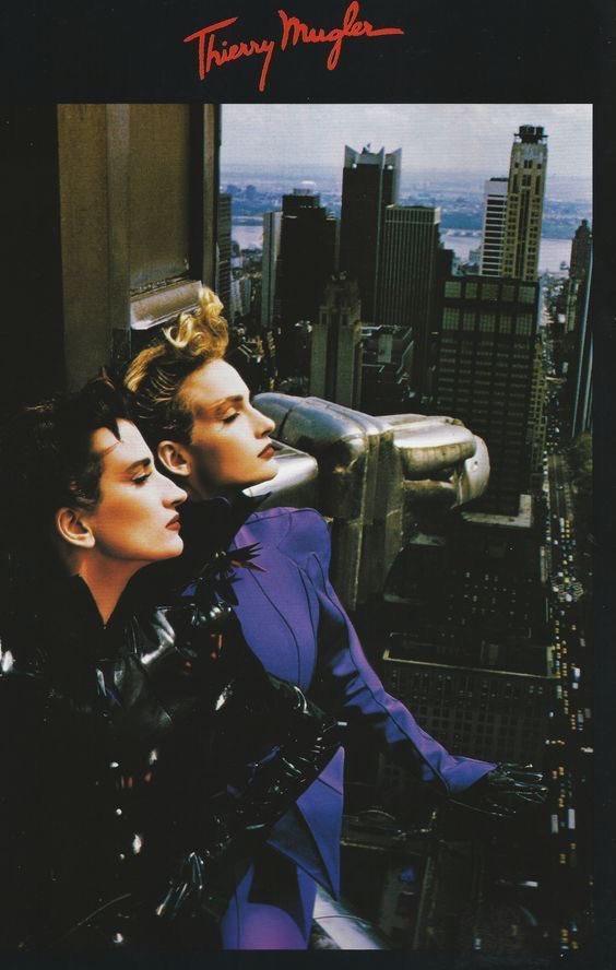 80s-90s mugler ads photographed by thierry mugler himself