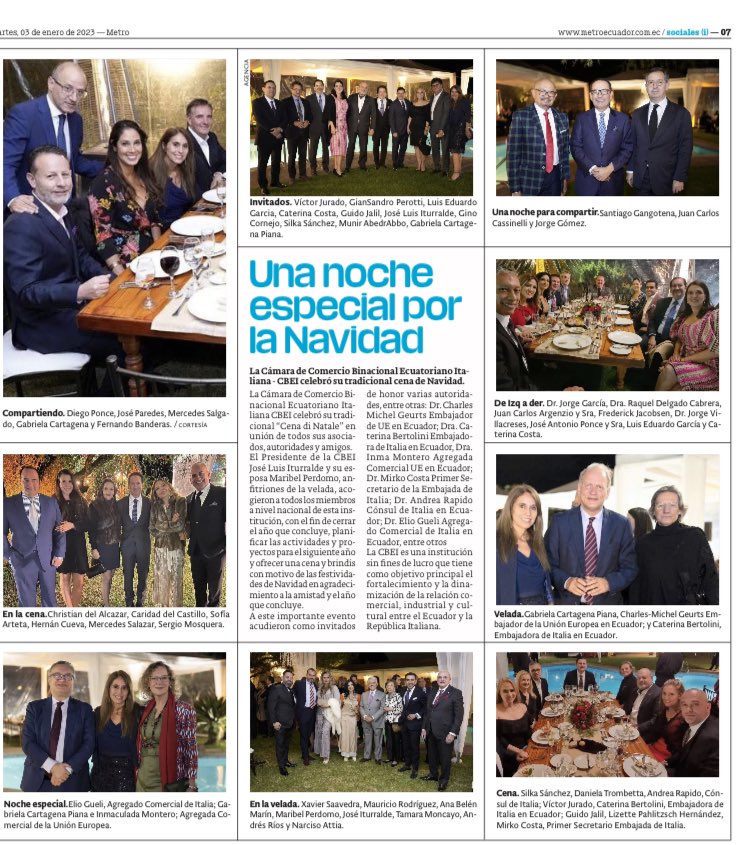 JCCassinelli's tweet photo. Gracias a #MetroEcuador por esta publicación que demuestra claramente el potencial nacional e internacional de la @ecuaitalia . @jliturralde2 @guidoflavio @ItalyinEcuador @EUAmbEcuador @VJuradoC https://t.co/tHixyWdyhN
