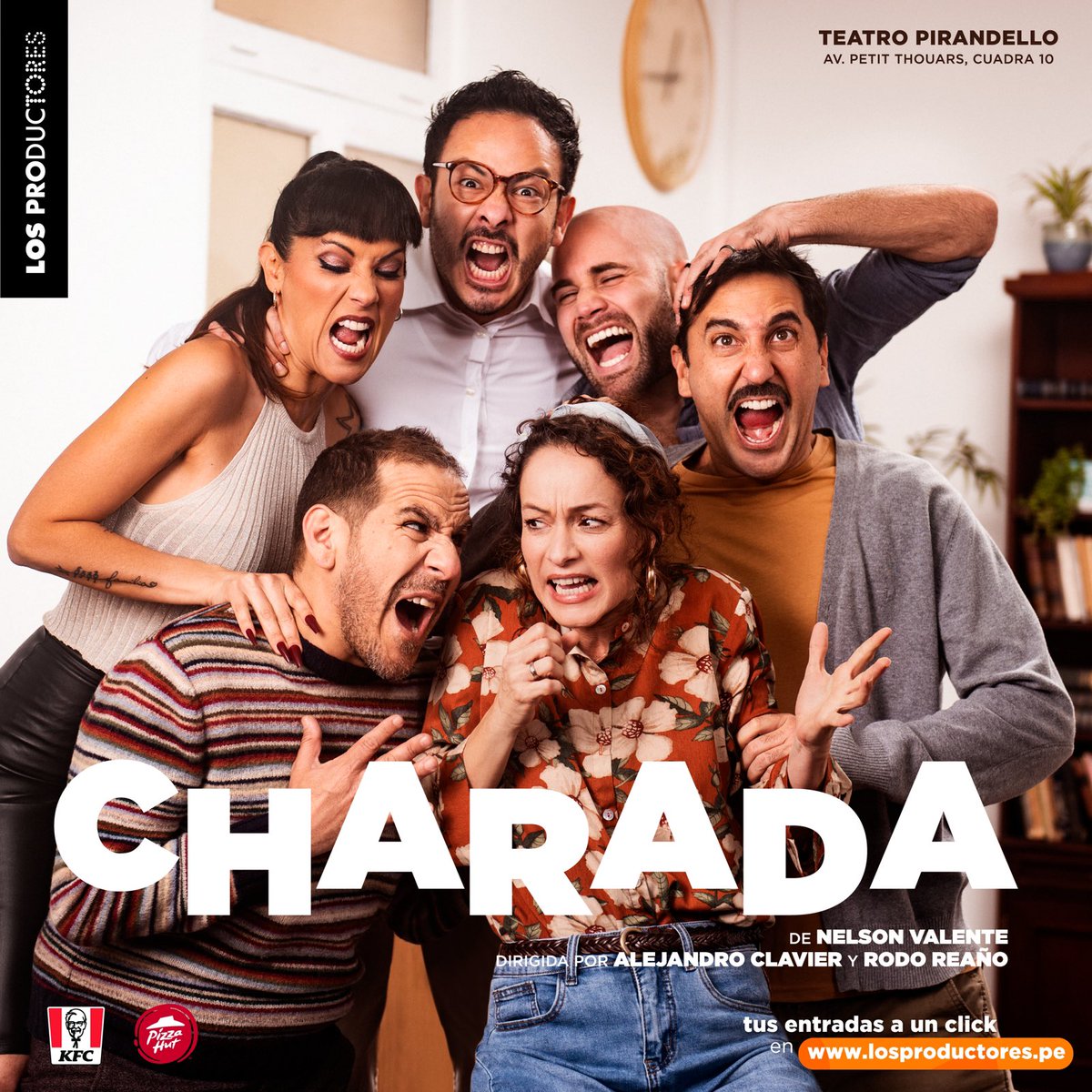 *AFICHE OFICIAL: “CHARADA”*
“El que se pica pierde”
¡¡¡¡ Vayan a conseguir sus entradas porque seguimos en pre-venta !!!!! <a href="/LosProductores_/">Los Productores</a>