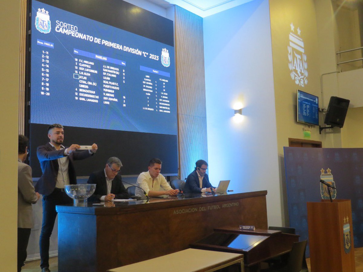 Hoy se realizó el sorteo del Torneo de la #PrimeraC Temporada 2023 🤝⚽️🇦🇷