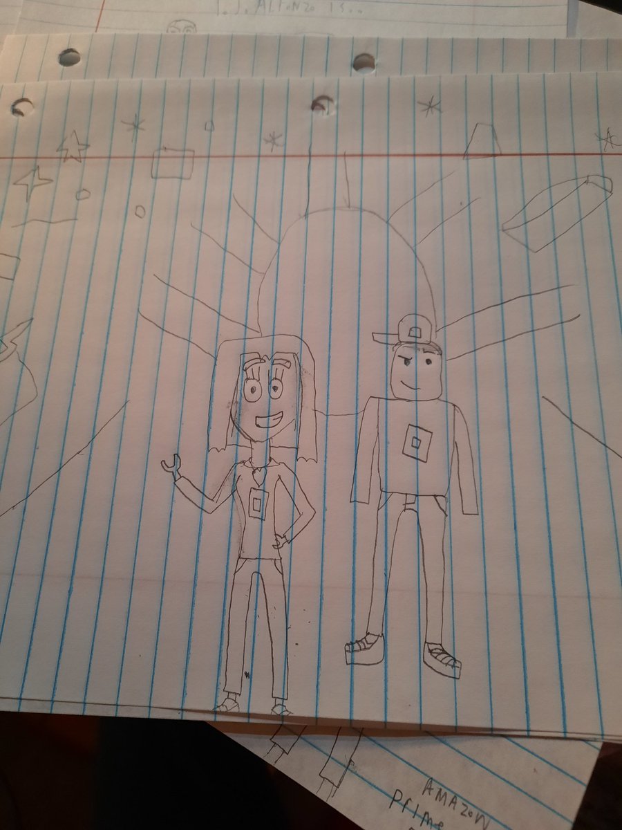 avinger_jr's tweet photo. Tim girlfriend: Sarah and his best friend's: Jack are back in crossover movie with @ZemyRBLX aka Matt M. And Roblox: The Movie 2! 🎬 🤖🎮💕🤜🤛😎

#RobloxTheMovieCinematicUniverse #RobloxTheMovie2 #TimxSarah #TimandZemy #JackRoblox #WarnerBros #Drawing #AntonioAlfonzoProduction https://t.co/3qmY2j3vpP