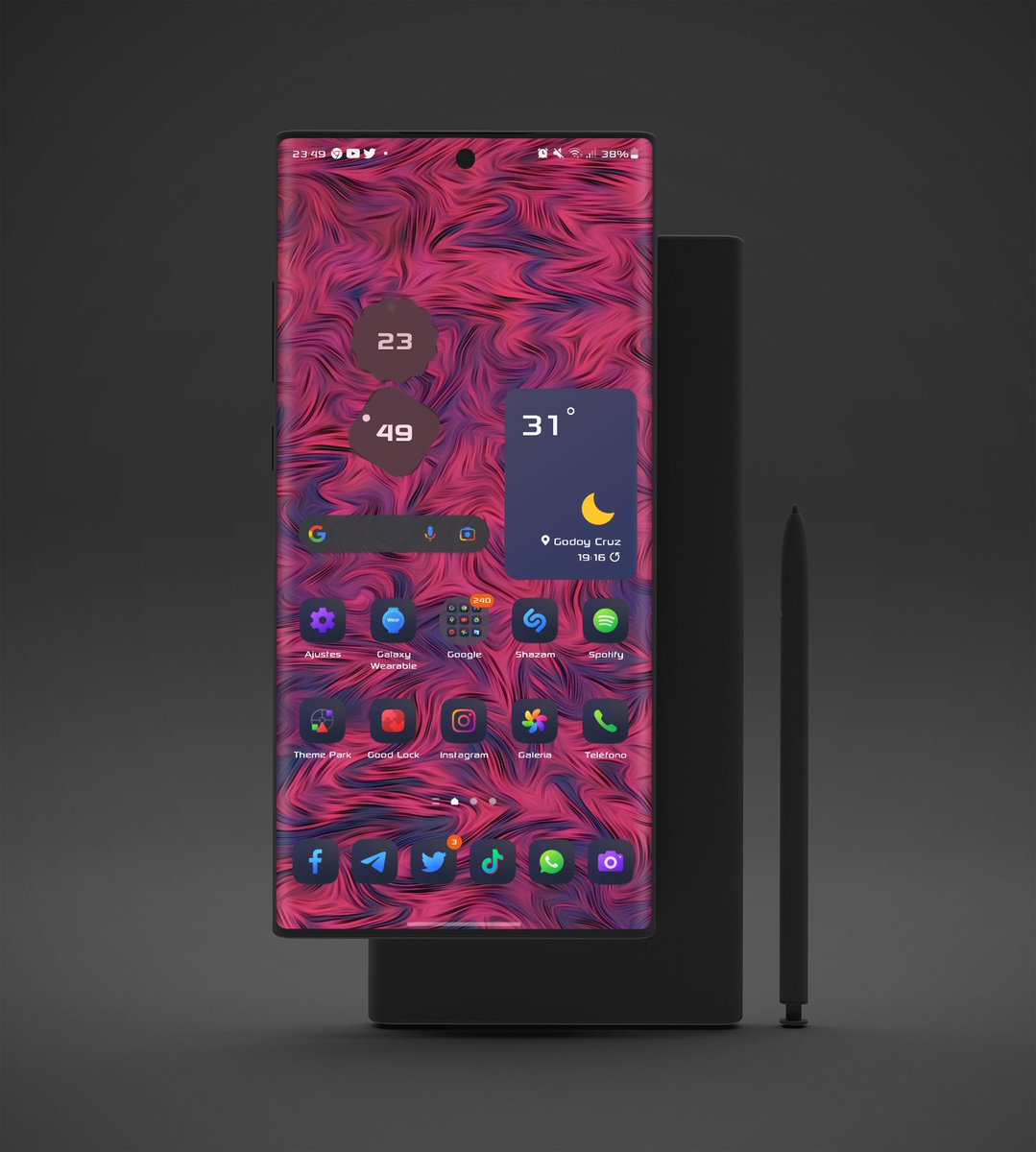 CesarSanchez391's tweet image. Something out of the ordinary.
Started from oneui 5.0 Samsung
Wall:@techdroider 
Icons:@vukandric 
Clock widget:#Android12