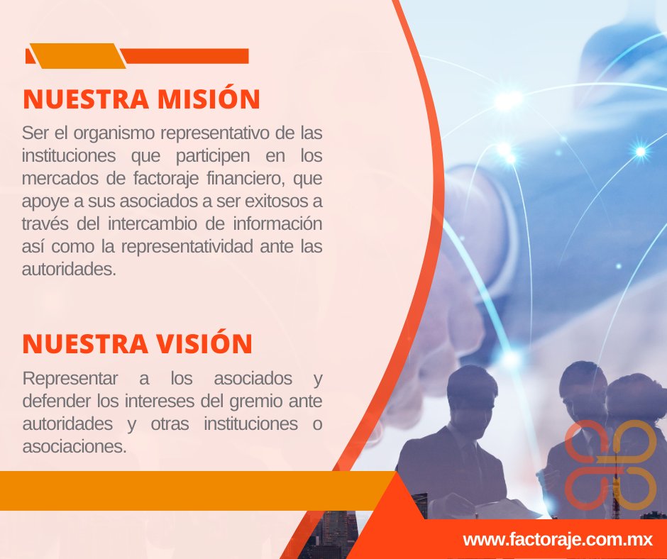 AmefacF's tweet photo. Actualmente la AMEFAC está integrada por 17 asociados, de los cuales 15 son Instituciones Financieras y 2 SOFOMES; en conjunto operan el 90% del factoraje que se realiza en México.

¡Únete a nuestra comunidad!
https://t.co/5KeZn9NWDJ
#sectorfinanciero #bancos #sofoms #factoraje https://t.co/UGbTRJZ7Tm