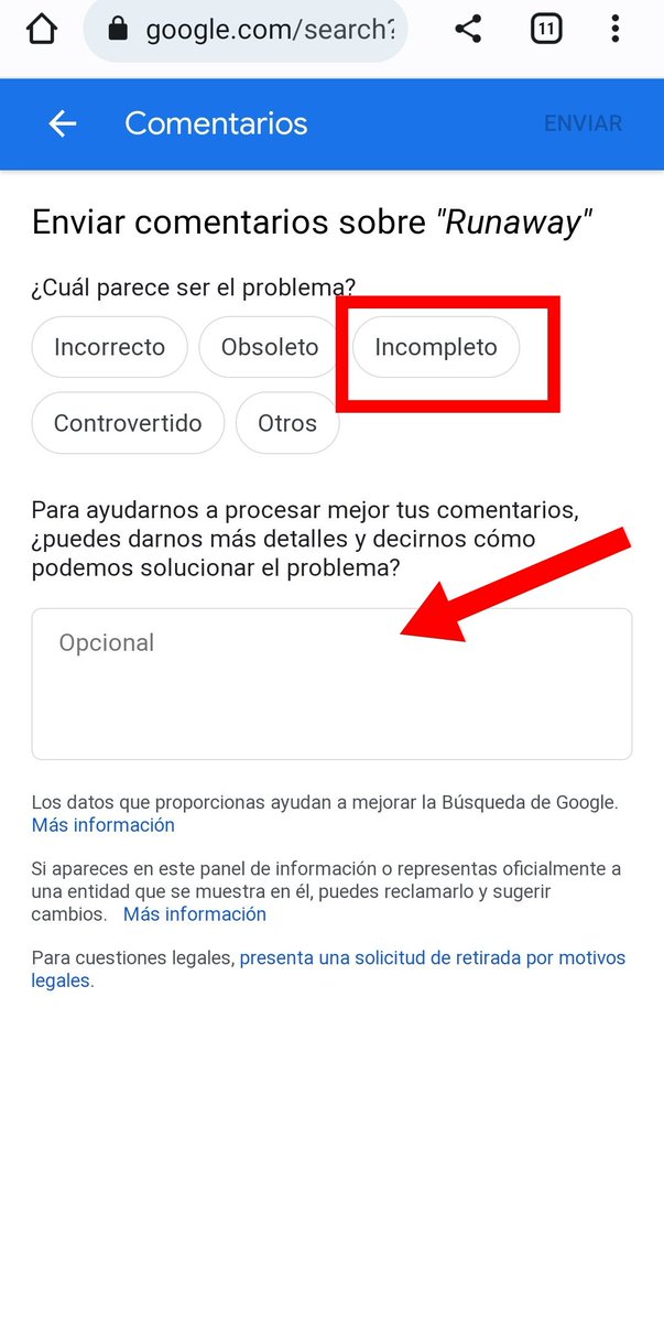 adrianalr_7's tweet photo. Para solicitar corrección en los datos sobre #Kaçış 👣.
Clic en sugerencias, se activan los iconos de editar, elegí el de Runaway. En la siguiente pantalla marqué "incompleto" y en más detalles expliqué brevemente que #EnginAkyürek es el protagonista y creador de la historia. https://t.co/zno1NCGH39