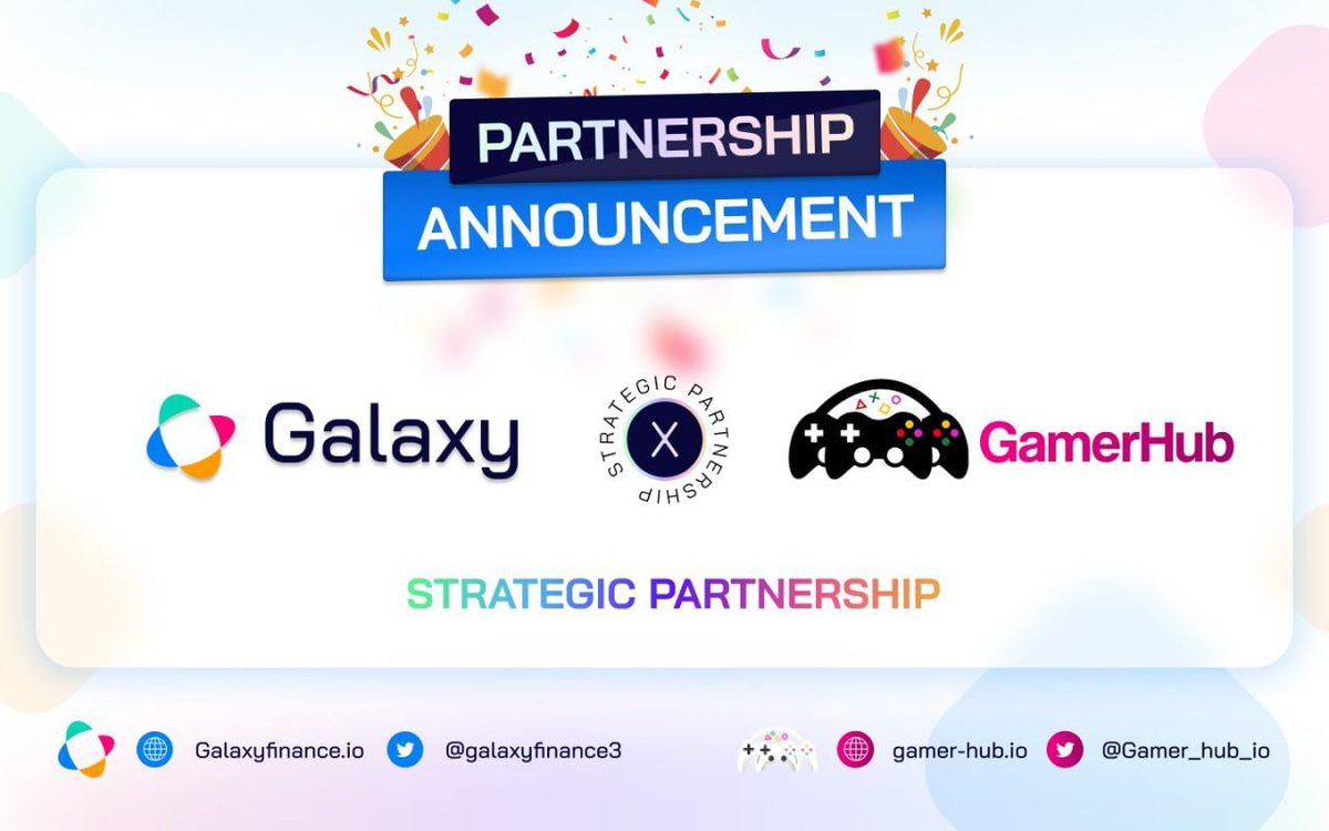 galaxyfinance3's tweet photo. STRATEGIC PARTNERSHIP

@GalaxyFinance3 x @Gamer_hub_io

👨‍💻  Galaxy Finance's excited to collaborate with the GamerHub platform —  A multichain Aggregator for Metaverses, Games, Guilds, and NFTs.

👉 More details: https://t.co/Fbr4xnUiV8

#Partnership #Gaming #Web3 #Wallet https://t.co/eRhWP1Xxr2