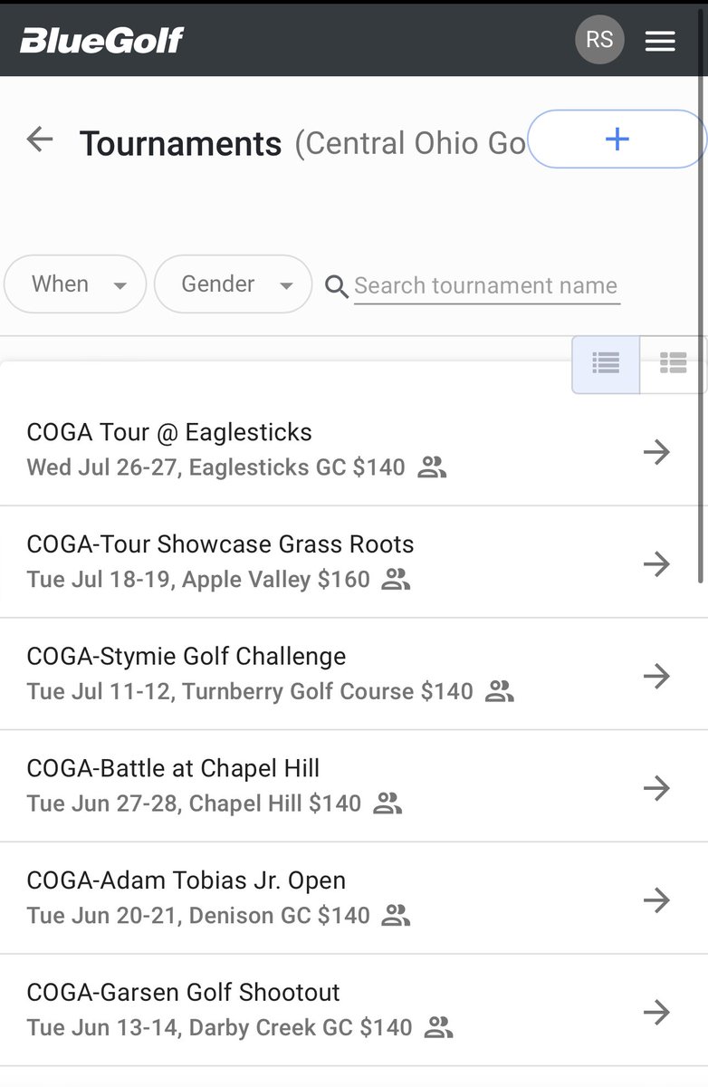 COGA registration is underway for 2023. Use the link bluegolf.com/junior/program… to join the tournaments today! No waitlists yet!