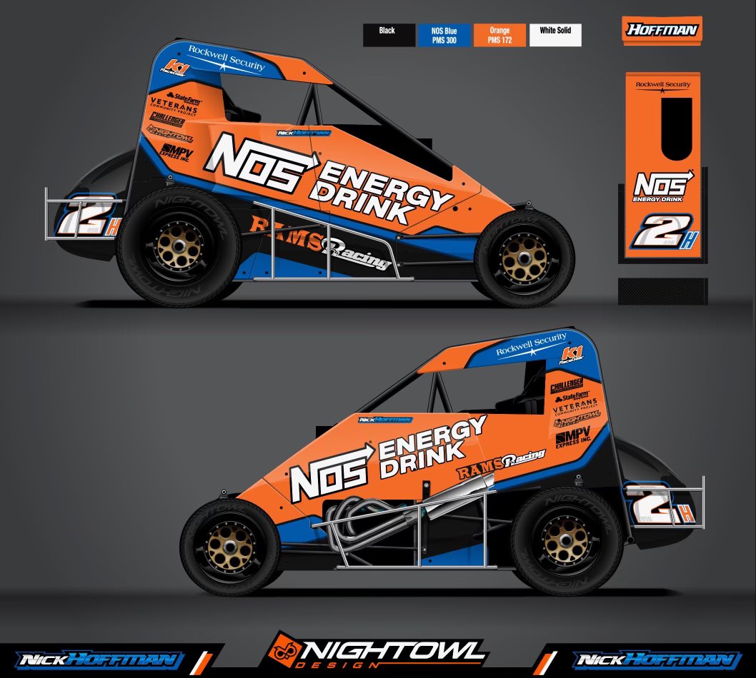 Walkapedia_'s tweet image. He’s coming back to the @CBNationals! 😤

After nearly qualifying for last year’s Championship A-Main, @Nick_Hoffman2 will return to the Chili Bowl in a @NosEnergyDrink, @Rockwellinc, @RAMS_Racing #2H.

The @WoOLateModels full-timer is set for Monday’s preliminary in Tulsa!