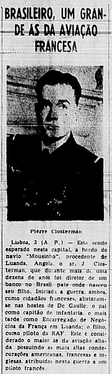 sentandoapua's tweet photo. Notícias da 2ª Guerra: 04JAN1946-Brasileiro, um grande ás da aviação francesa https://t.co/oZWWWzhTvk
#JAN46 #CorreioDaManhã #WWII #RAF #Clostermann #aviação https://t.co/LykEtqiNe7
