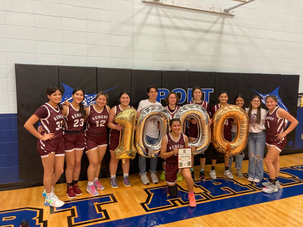 🚨🏀1000 POINT CLUB🏀🚨

Huge congrats to Junior Leopard Basketball player Gabby Farias as she joins a prestigious club in high school basketball. She has accumulated over 1000 points in her career Kenedy High School! We are so extremely proud of you!