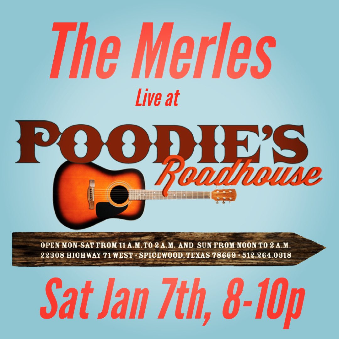 MerlesATX's tweet image. Happy New Year y’all! Join us for our first show of 2023 @poodieshilltop this Sat Jan 7th from 8-10p. Grab dinner, drinks, and hit the dance floor! Cover is $10. See ya there!!!

themerles.com