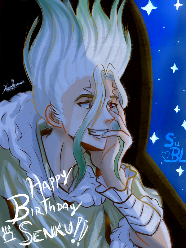 SuBL_1817's tweet photo. Se logrooo!
Te quiero mucho mibida, feliz cumpleaños 🥳
#Senku #HBDSenku #HappyBirthdaySenku #SenkuIshigami #drstone #stoneday #Fanart https://t.co/MtasMXKfut