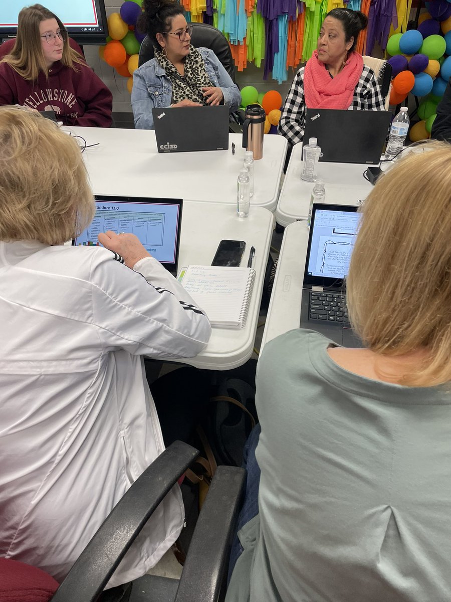 MrsHendReads's tweet photo. Started 2023 off with a great day with our district librarians! We spent our time diving into library standards and brainstorming ways we can support our teachers & students with reading. Loved the collaboration! #ECISDlibraries #teamECISD @TechECISD https://t.co/tzWDHRXgiH